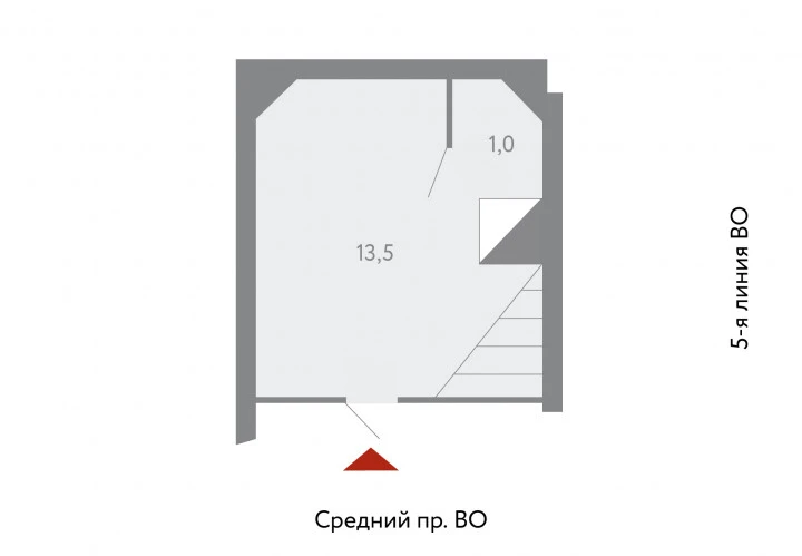 Помещение свободного назначения в Василеостровском районе на Среднем проспекте В.О.